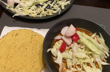 I made pozole and my first batch of tamales for new years :)