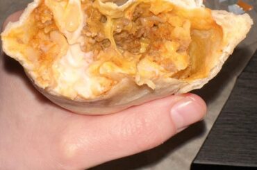 Cheesy Double Beef Burrito