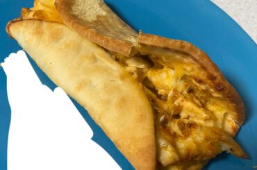Chicken Flatbread Melt After Air Frying