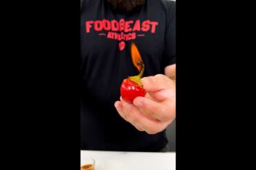 Making spicy loaded cherry pepper bombs! #Shorts