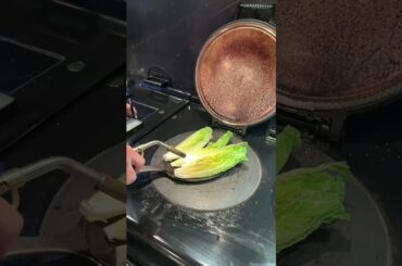 How Azula would take her salad: Torched Romaine on ranch with chili oil and pepper