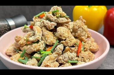 SALT AND PEPPER CHICKEN CRISPY AND FLAVORFUL RECIPE CHINESE STYLE