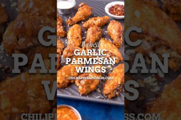 CRISPY BAKED Garlic-Parmesan Wings