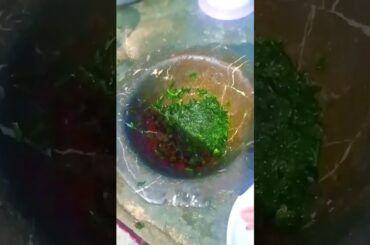 Mint Green Chili Paste#food #recipe #foodie#youtubeshorts#2024