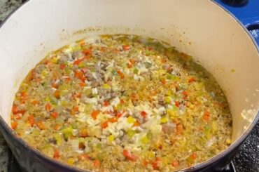 EASY DIRTY RICE RECIPE- LEMON PEPPER WINGS | COOKING FROM SCRATCH- Meal Prep