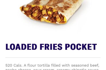 New Loaded Fries Pocket in Canada