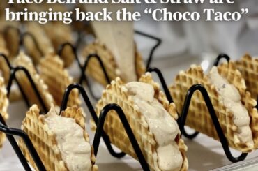 What do y’all think of this partnership? An elevated choco-taco