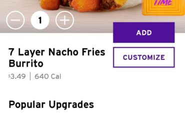 It's not the first time I posted Google search discontinued items as long as the store has the ingredients they'll make it try to search 7 layer burrito and I got this instead I posted two photos. The classic seven-layer burrito has been removed they hate when you order discontinued items