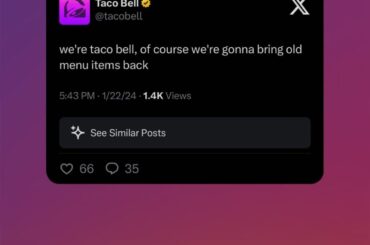 I didn't know taco bell was also a comedian