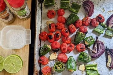 Blended Roasted Salsa/Sauce - go to for chilaquiles or Tex-mex pizza