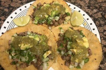 Homemade Tacos de Campechano (Arrachera y Longaniza)