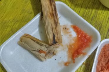 Tamalitos,picadillo y arrocito con elote