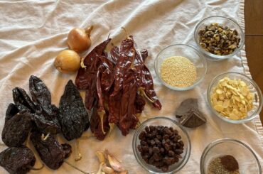 Homemade mole coloradito for chili