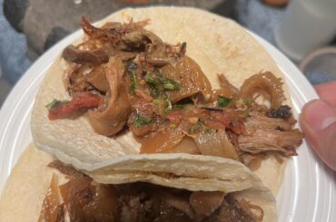 Carnitas but mostly cueritos. My favorite