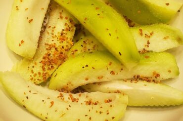un gran refrigerio nocturno mangos verdes