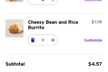 Taco Bell adding a $.69 hidden fee for online orders