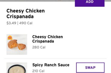 Almost $4 for a chicken empanada is a massive nope for me. All new menu items announced will be too expensive for hype