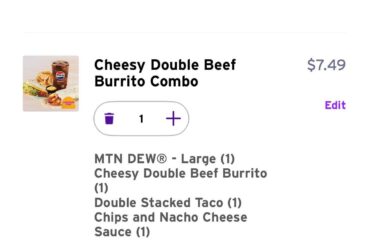 I’m trying Taco Bell for the first time later today, is this enough for 1 guy