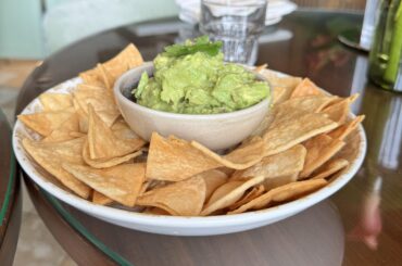 Super Bowl chips and guacamole