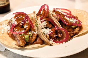 Tacos de milanesa de res