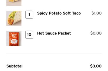 Actually $1 here