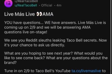 Taco Bell AMA