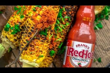 special corn chili & salt mixing foods new recipes | wildlife cooking styles | rost corn