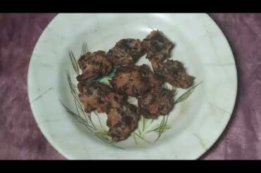 Pepper Black Lentil Spinach Fried Fritters / Dinner Recipes / Lentil Recipes /Spinach Recipes 1796