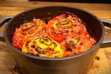 Delicious Stuffed Peppers! Easy Recipe! (Vegan / Vegetarian)