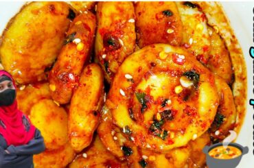 Chili garlic potatos | Potato mashroom | Aloo recipe | Korean chili garlic potatos |