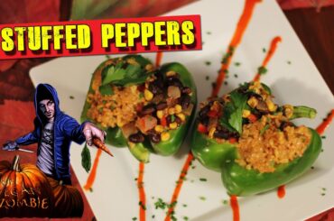 Stuffed Pepper Recipe & Vegan Queso | ZOMBIE#6