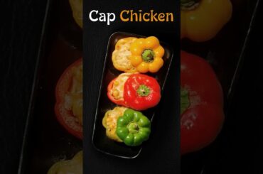 How to make Chicken stuffed Bell pepper|| Easy stuffed peppers||#shortsfeed #shorts