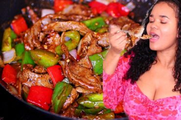So Good! Steak and Pepper Stir Fry Recipe - Easy Pepper Steak