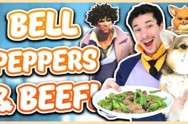 Overwatch 2 - CASSIDY & SPIKE BELL PEPPERS AND BEEF RECIPE (Chef You Wack)