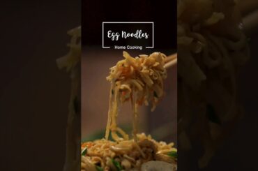 Authentic Street Style Egg Noodles Recipe #shorts