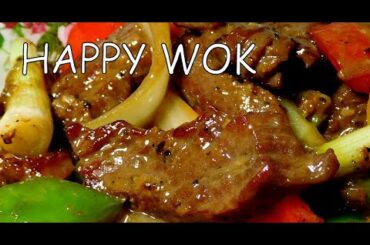 Stir Fry Beef Flank with Black Pepper ( Peppered Beef )