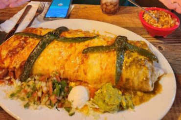 This massive burrito from a restaurant in Barstow, CA was the best deal on the menu for 2 people