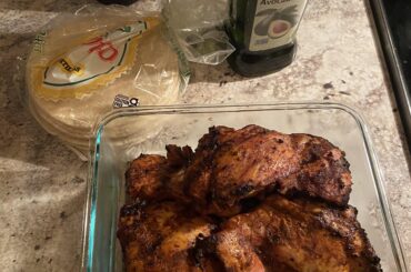 Grilled chicken for Taco Lunes (last night)