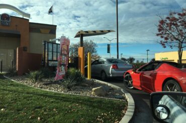 Ferrari at the drive through