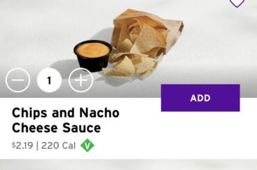 New nacho menu picture