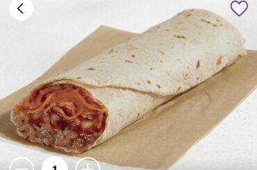 Bean Burrito photo changed (smaller)?