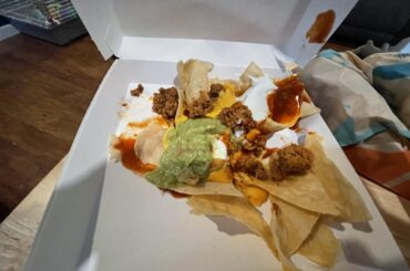 The saddest loaded beef nachos in the world