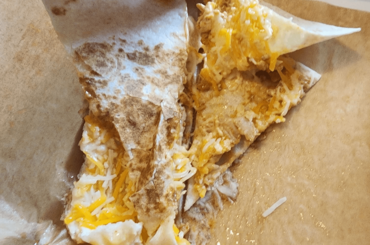 Cantina Chicken Quesadilla heated with thoughts and prayers