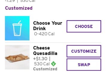 App users! Don't want to pay $8 for one early access quesadilla? You can get a Veggie Cravings Box, select the cheese quesadilla and add slow roasted chicken.
