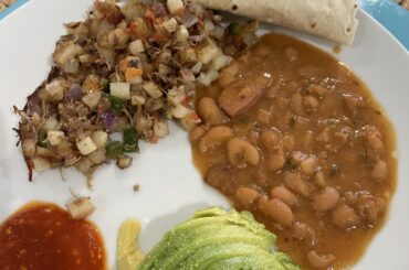 Machaca con papas a la mexicana