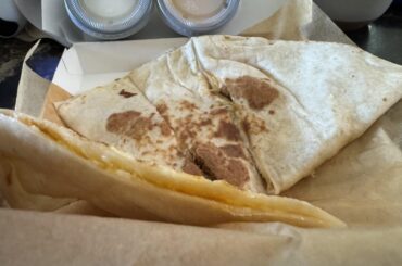 Even at half price, these cantina quesadillas are NOT worth the price.