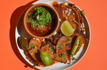 Homemade birria tacos