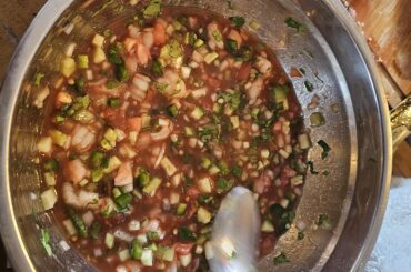 Ceviche con camarones!