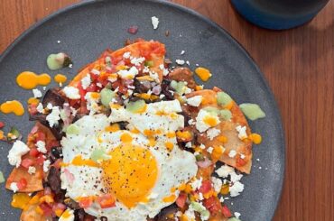 Made chilaquiles for breakfast