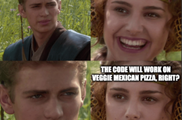 Since you can't swap beef for beans (only chicken) on the regular pizza...